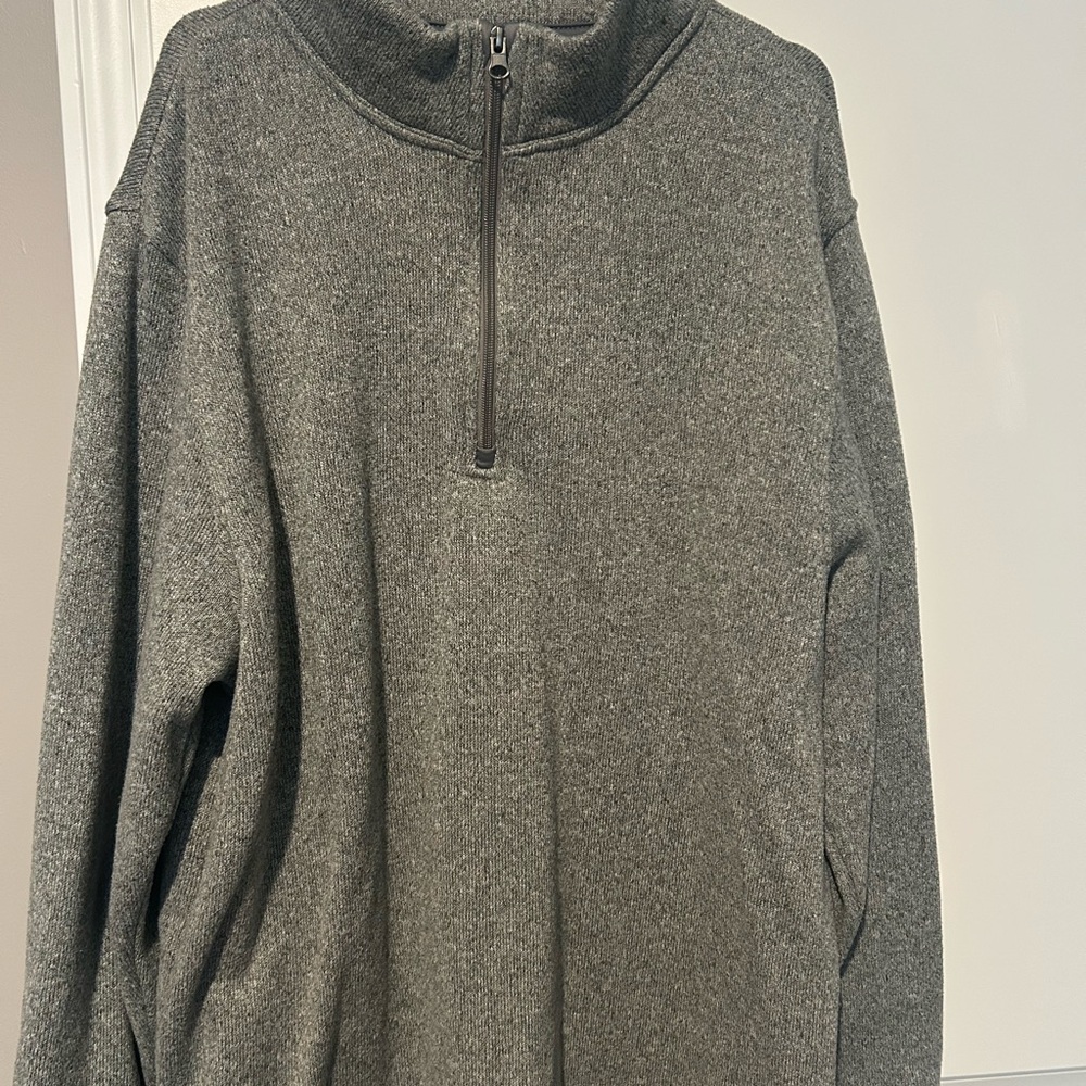 Old Navy Men's Charcoal Zip-Up Sweater